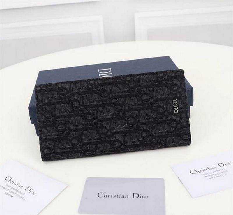 디올 CD 오블리크 로고 패턴 장지갑 | 18.5 x 9.5cm