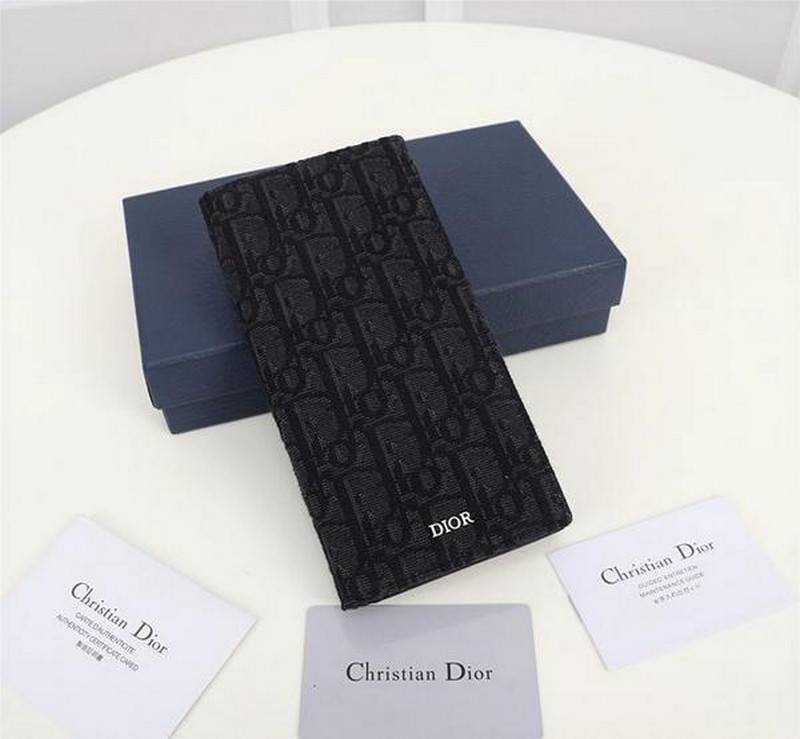 디올 CD 오블리크 로고 패턴 장지갑 | 18.5 x 9.5cm