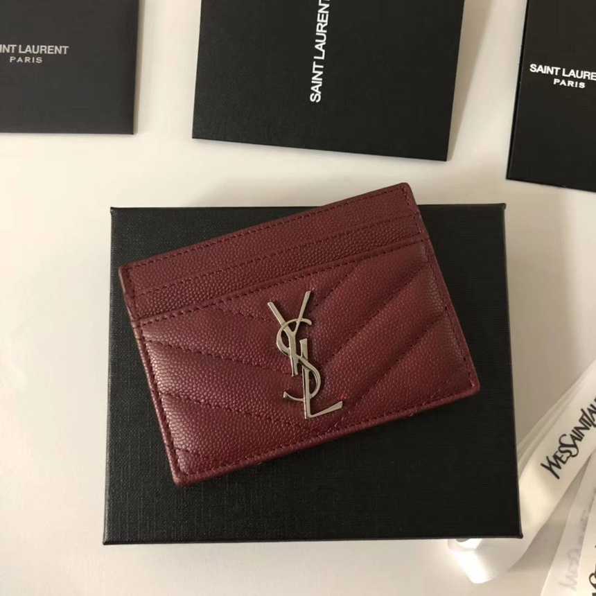 입생로랑 모노그램 퀼팅 카드홀더 423291 | 10 x 7.5 x 0.5cm