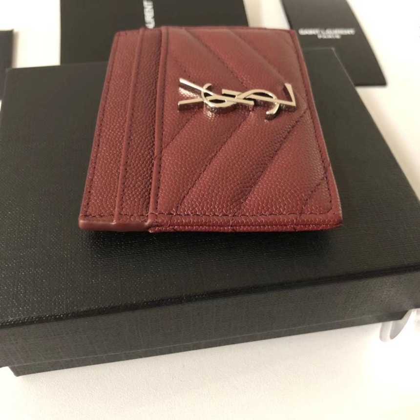 입생로랑 모노그램 퀼팅 카드홀더 423291 | 10 x 7.5 x 0.5cm