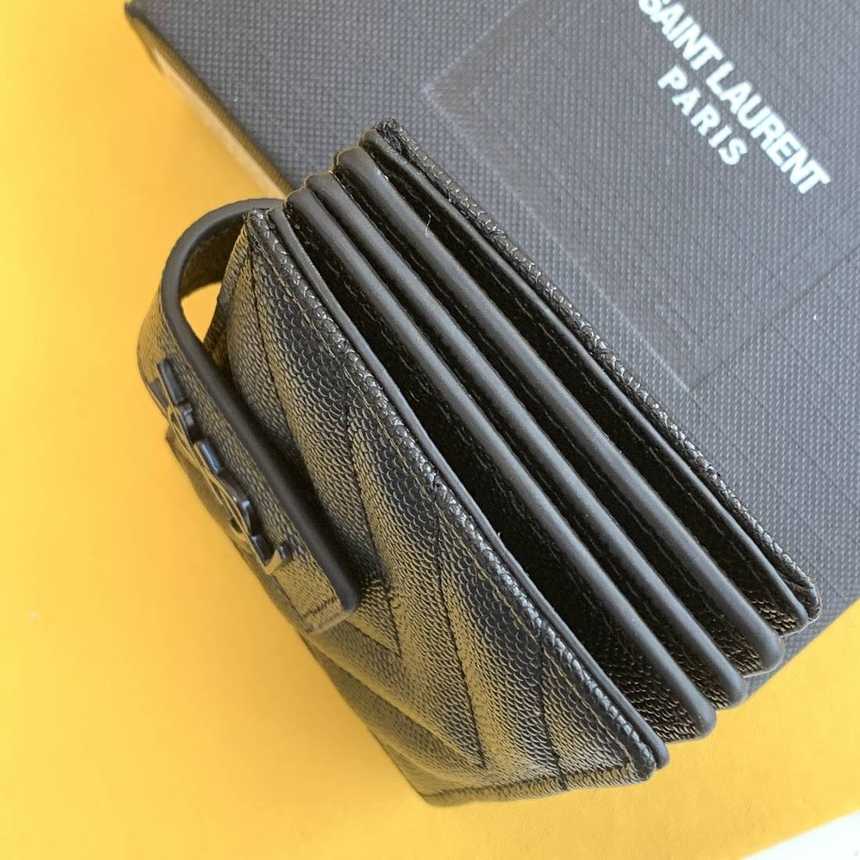 입생로랑 마틀라세 아코디언 카드지갑 607907 | 10 x 8 x 3cm
