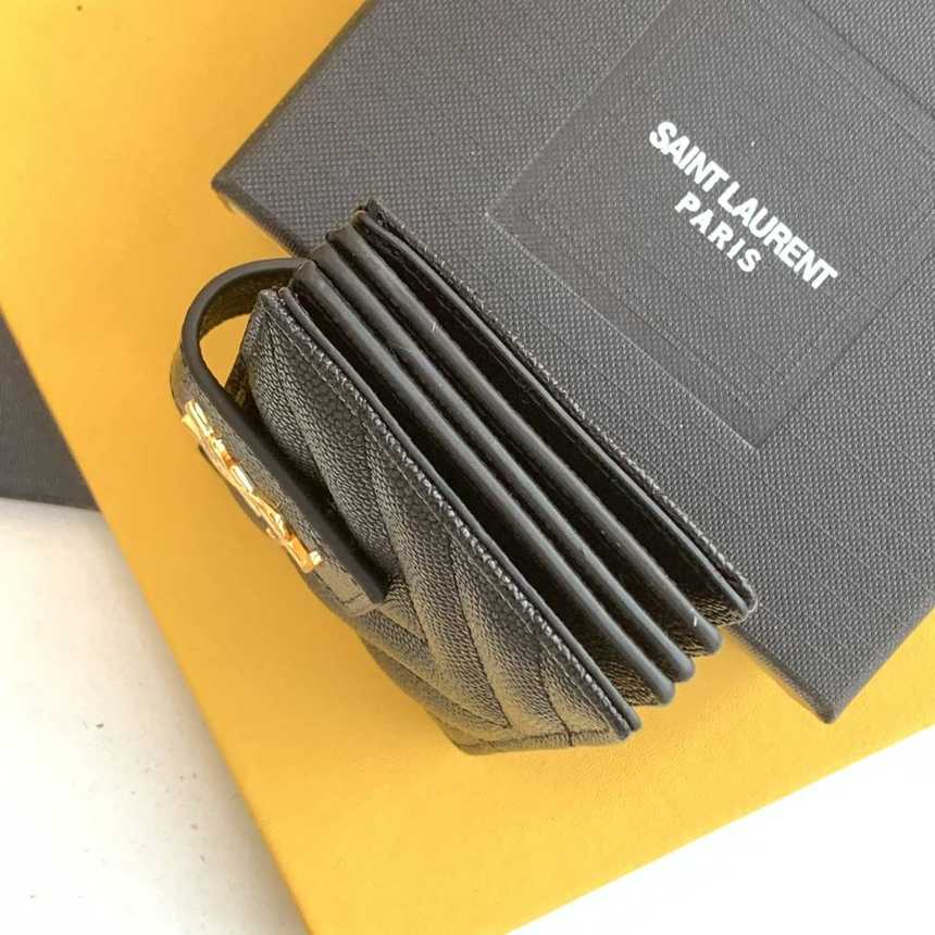 입생로랑 마틀라세 아코디언 카드지갑 607907 | 10 x 8 x 3cm