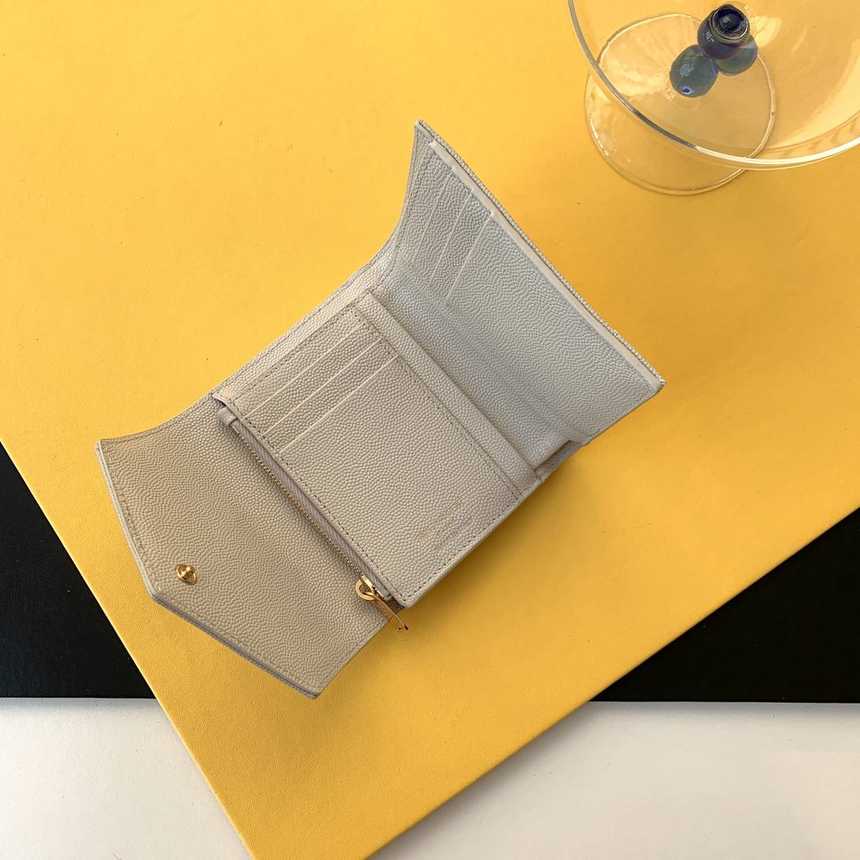 입생로랑 모노그램 쉐브론 3단 반지갑 403943 | 12 x 10 x 2.5cm