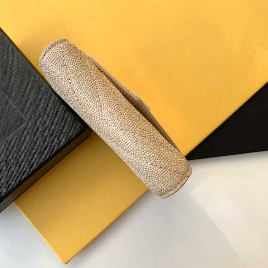 입생로랑 모노그램 쉐브론 3단 반지갑 403943 | 12 x 10 x 2.5cm