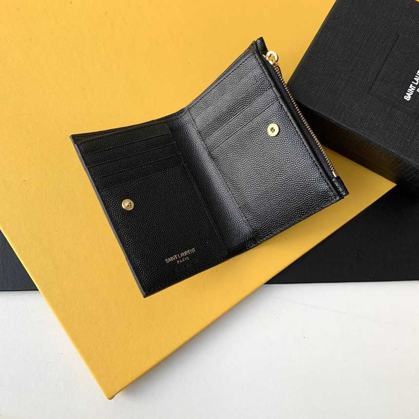 입생로랑 모노그램 퀼팅 지퍼 투파트 반지갑 575974 | 13 x 9 x 1.5cm