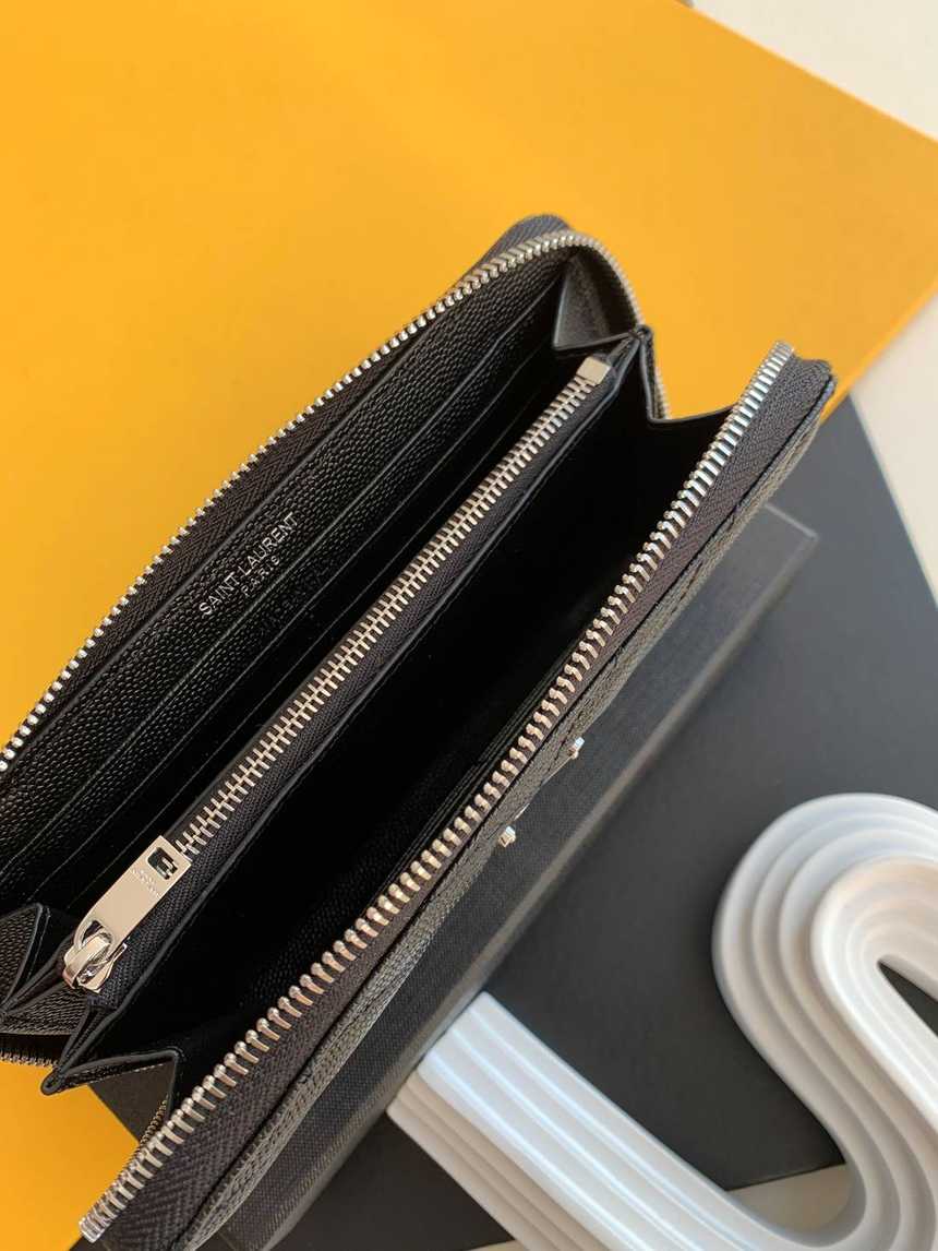 입생로랑 모노그램 마틀라세 지퍼 장지갑 358094 | 19 x 9.5 x 2.5cm