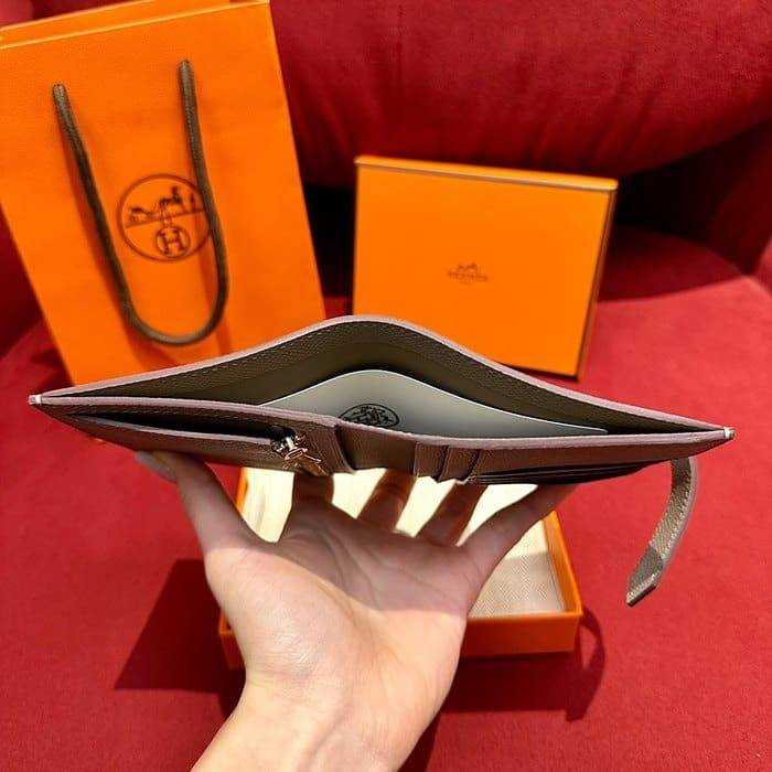 에르메스 베안 컴팩트 앱송 반지갑 금장 | 12 x 9.5 x 0.4cm
