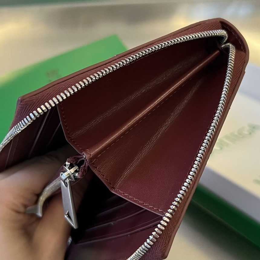 보테가베네타 인트레치아토 지퍼 어라운드 장지갑 649607 | 19 x 11.4 x 2cm
