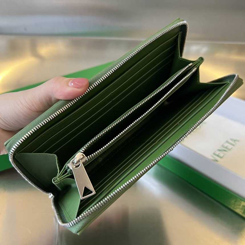 보테가베네타 인트레치아토 지퍼 어라운드 장지갑 649607 | 19 x 11.4 x 2cm