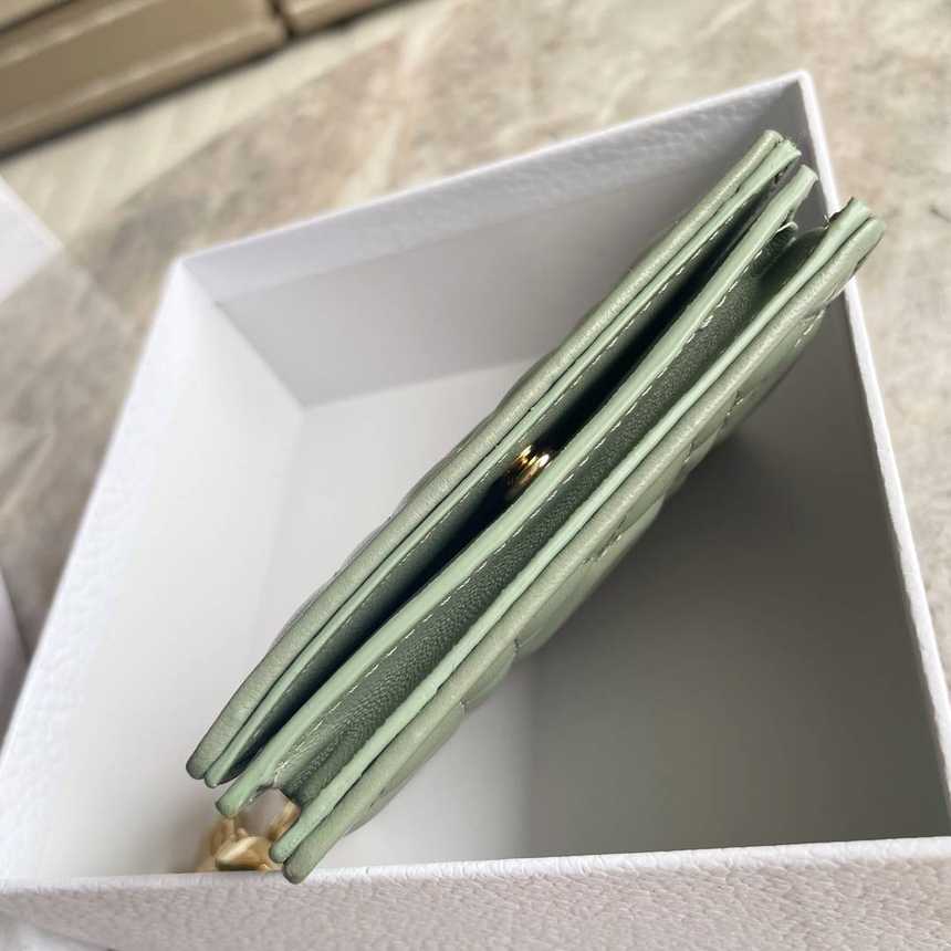디올 램스킨 까나쥬 레이디 미니 반지갑 0178 | 11 x 8.5 x 3cm