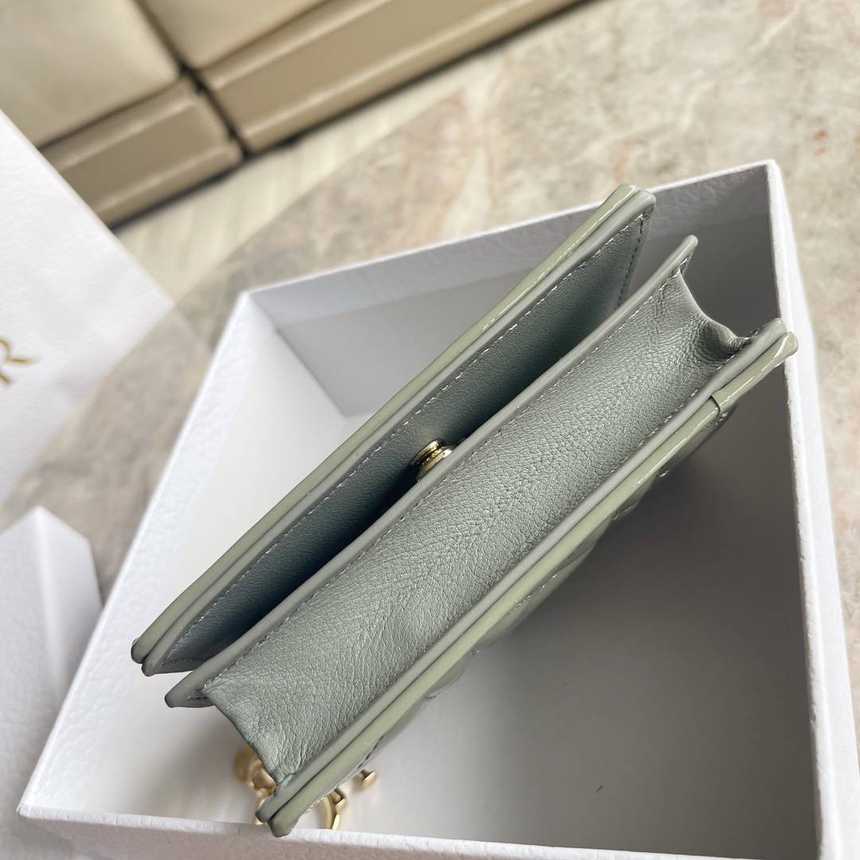 디올 램스킨 까나쥬 레이디 미니 반지갑 0178 | 11 x 8.5 x 3cm
