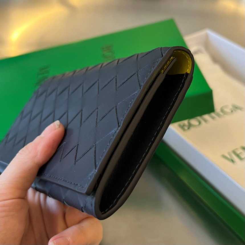 보테가 인트레치아토 장지갑 676593 (내부머스타드) | 18 x 10 x 2cm