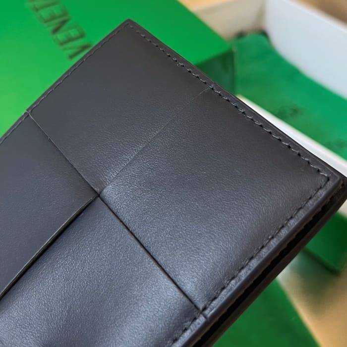 보테가 인트레치아토 폴더형 반지갑 649603 스페이스그레이 | 11.5 x 9.5 x 1cm