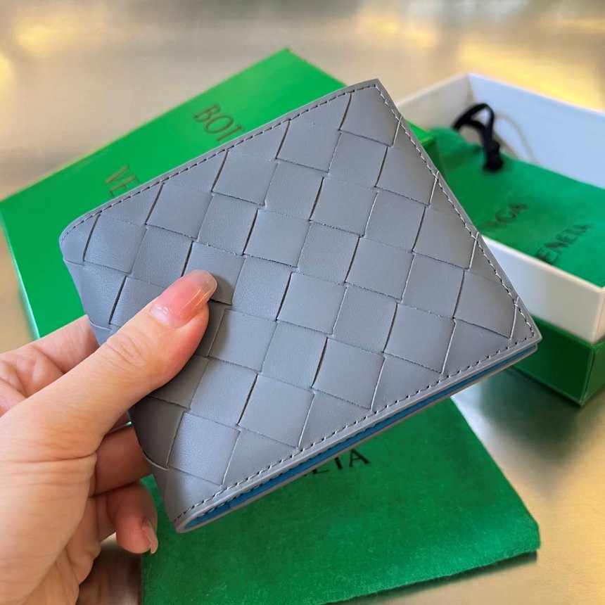 보테가 인트레치아토 반지갑 605721(내부블루) | 11.5 x 9.5 x 1cm