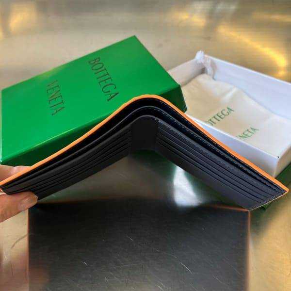 보테가 인트레치아토 컬러블럭 반지갑 743211 | 11.5 x 9.5cm