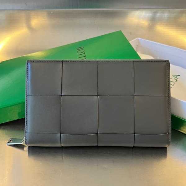 보테가 카세트 지퍼 어라운드 지퍼 장지갑 649607 | 19 x 11.4 x 2cm