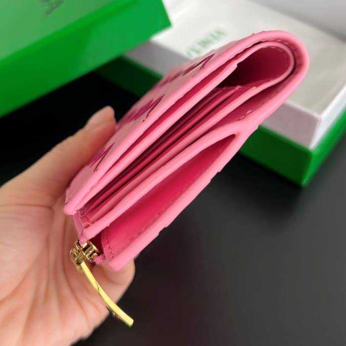 보테가 인트레치아토 우븐 폴더형 지퍼 반지갑 742330 | 11.5 x 9cm