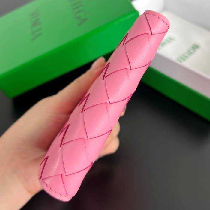 보테가 인트레치아토 우븐 폴더형 지퍼 반지갑 742330 | 11.5 x 9cm
