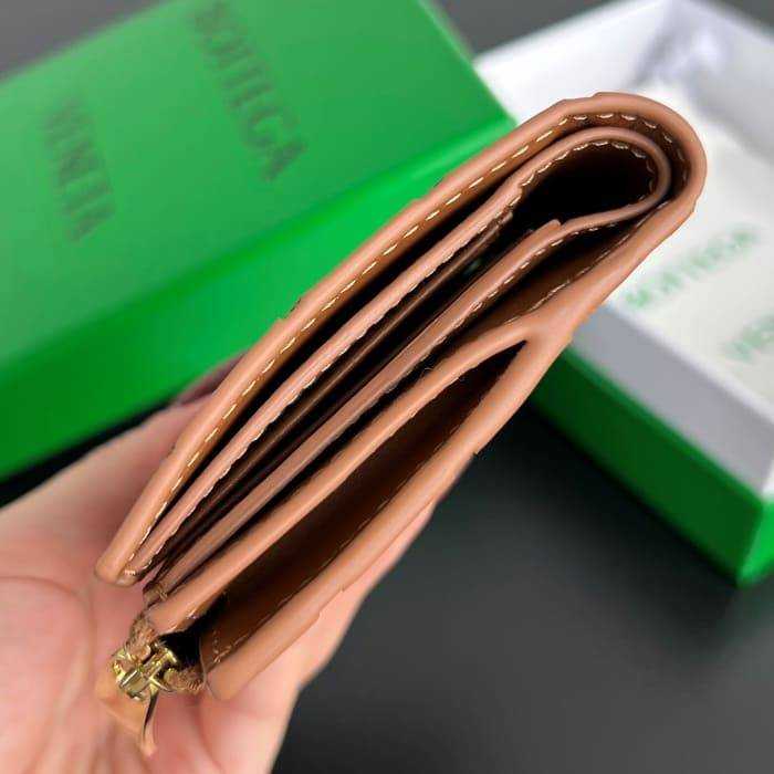 보테가 인트레치아토 우븐 폴더형 지퍼 반지갑 742330 | 11.5 x 9cm