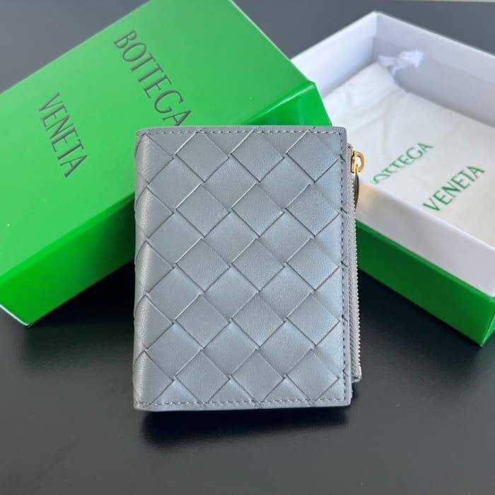 보테가 인트레치아토 우븐 폴더형 지퍼 반지갑 742330 | 11.5 x 9cm
