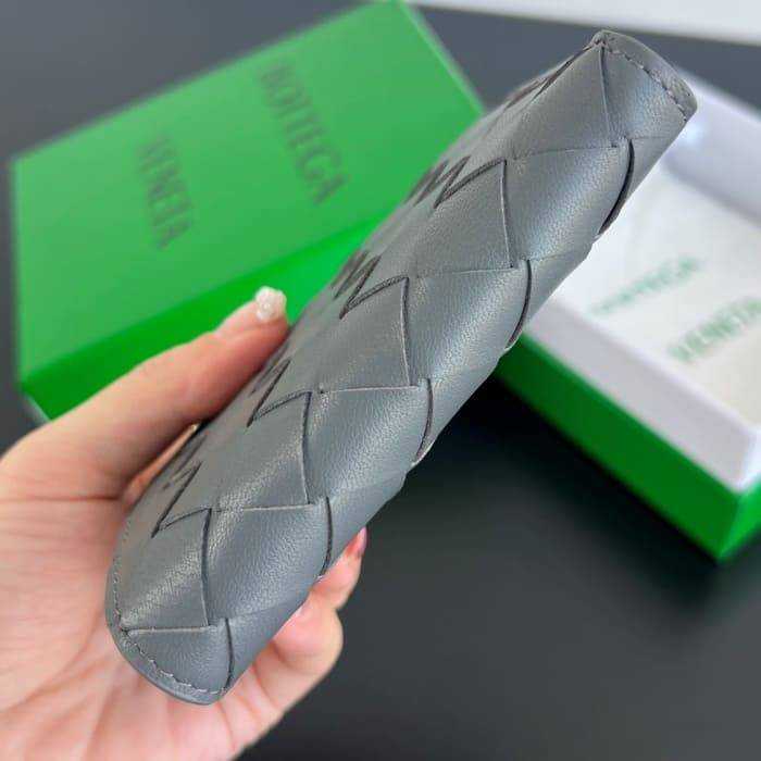 보테가 인트레치아토 우븐 폴더형 지퍼 반지갑 742330 | 11.5 x 9cm