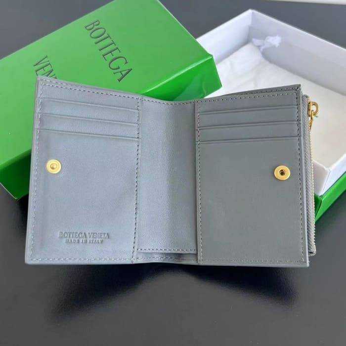 보테가 인트레치아토 우븐 폴더형 지퍼 반지갑 742330 | 11.5 x 9cm