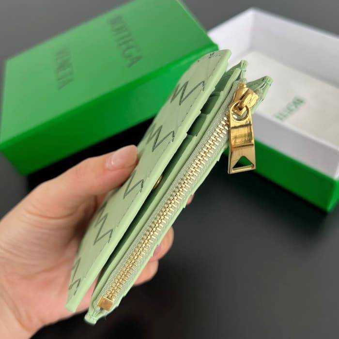 보테가 인트레치아토 우븐 폴더형 지퍼 반지갑 742330 | 11.5 x 9cm
