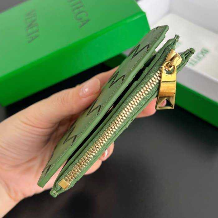 보테가 인트레치아토 우븐 폴더형 지퍼 반지갑 742330 | 11.5 x 9cm