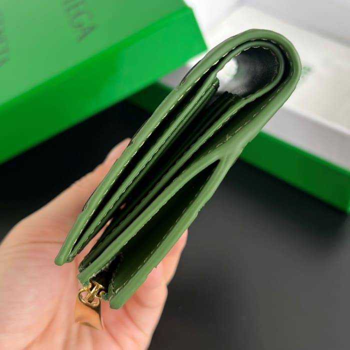 보테가 인트레치아토 우븐 폴더형 지퍼 반지갑 742330 | 11.5 x 9cm