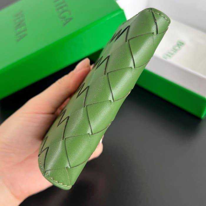 보테가 인트레치아토 우븐 폴더형 지퍼 반지갑 742330 | 11.5 x 9cm