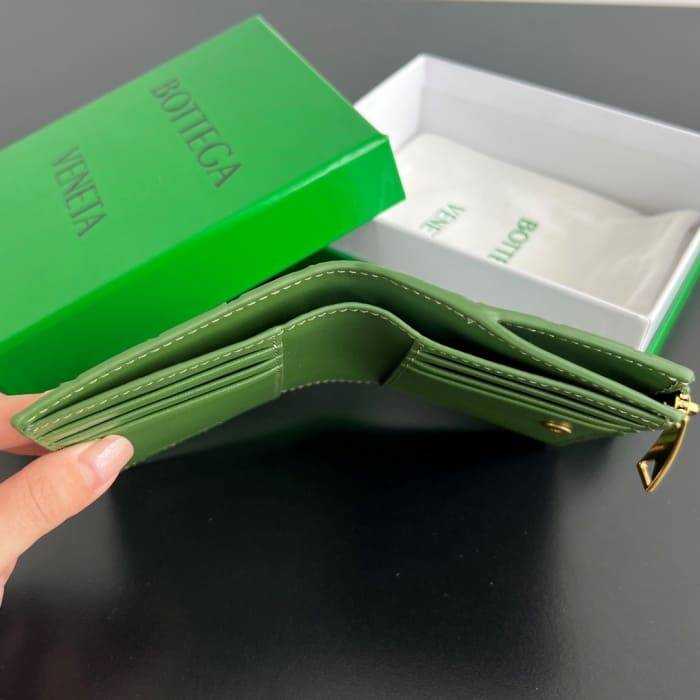 보테가 인트레치아토 우븐 폴더형 지퍼 반지갑 742330 | 11.5 x 9cm