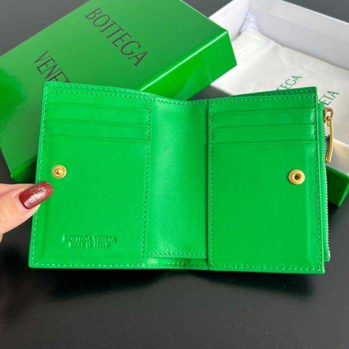 보테가 인트레치아토 우븐 폴더형 지퍼 반지갑 742330 | 11.5 x 9cm