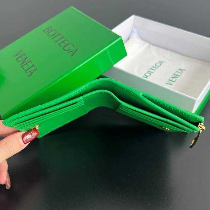 보테가 인트레치아토 우븐 폴더형 지퍼 반지갑 742330 | 11.5 x 9cm