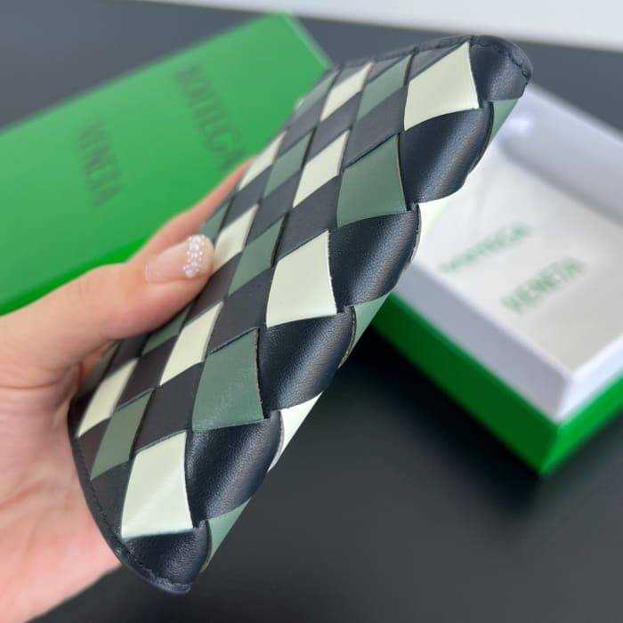 보테가 인트레치아토 우븐 폴더형 지퍼 반지갑 742330 | 11.5 x 9cm