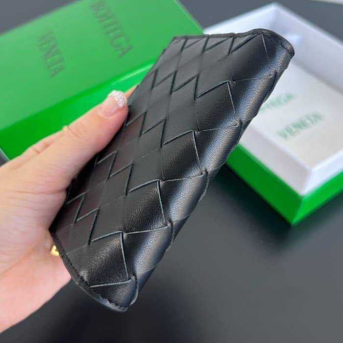 보테가 인트레치아토 우븐 폴더형 지퍼 반지갑 742330 | 11.5 x 9cm