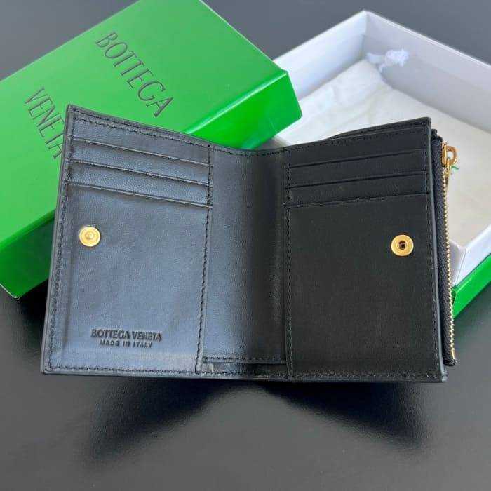 보테가 인트레치아토 우븐 폴더형 지퍼 반지갑 742330 | 11.5 x 9cm