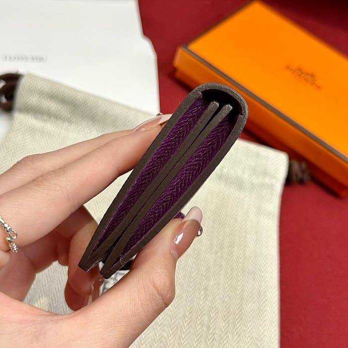 에르메스 베안 컴팩트 앱송 카드지갑 금장 | 10.3 x 7.5 x 0.4cm