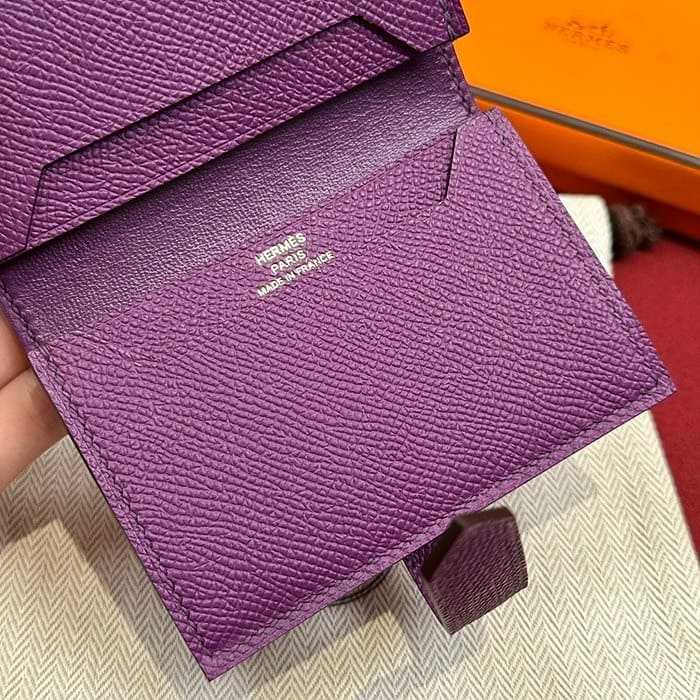 에르메스 베안 컴팩트 앱송 카드지갑 금장 | 10.3 x 7.5 x 0.4cm