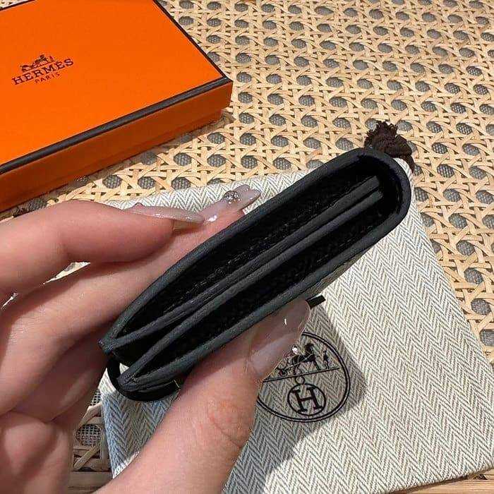 에르메스 베안 컴팩트 앱송 카드지갑 은장 | 10.3 x 7.5 x 0.4cm