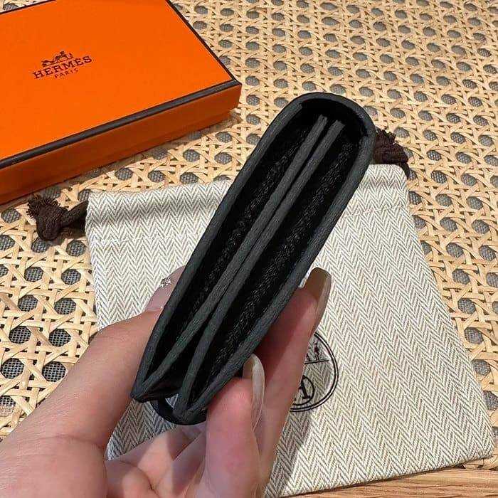 에르메스 베안 컴팩트 앱송 카드지갑 은장 | 10.3 x 7.5 x 0.4cm