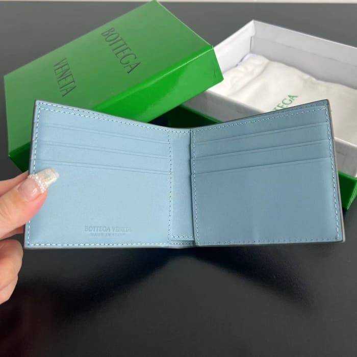 보테가 인트레치아토 폴더형 반지갑 649603 내부아이스블루 | 11.5 x 9.5 x 1cm