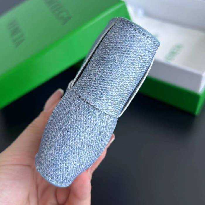 보테가 인트레치아토 폴더형 반지갑 649603 데님블루 | 11.5 x 9.5 x 1cm