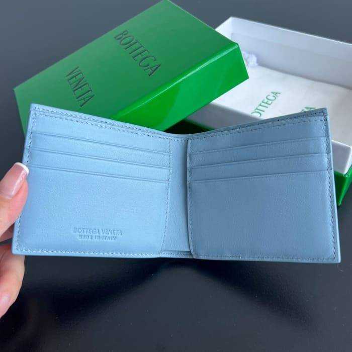 보테가 인트레치아토 폴더형 반지갑 649603 데님블루 | 11.5 x 9.5 x 1cm