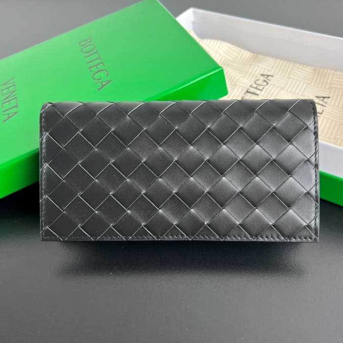 보테가 인트레치아토 가로형 장지갑 749438 | 19 x 9.5 x 1.5cm