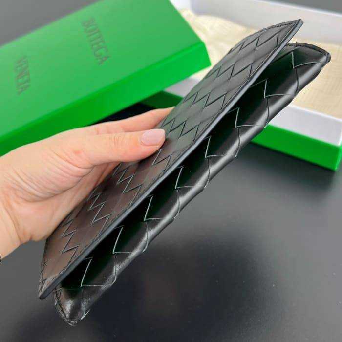 보테가 인트레치아토 가로형 장지갑 749438 | 19 x 9.5 x 1.5cm