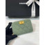 샤넬보이 작은캐비어스킨 지퍼 카드지갑 금장 | 7.5 x 11 x 2cm