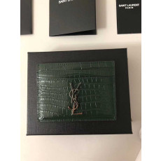 입생로랑 모노그램 크로커다일 카드홀더 423303 | 10 x 7.5 x 0.5cm