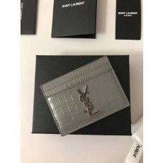입생로랑 모노그램 크로커다일 카드홀더 423303 | 10 x 7.5 x 0.5cm