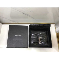 입생로랑 모노그램 크로커다일 카드홀더 423303 | 10 x 7.5 x 0.5cm