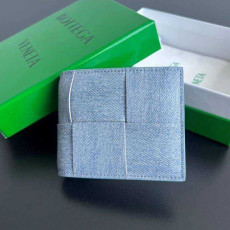 보테가 인트레치아토 폴더형 반지갑 649603 데님블루 | 11.5 x 9.5 x 1cm